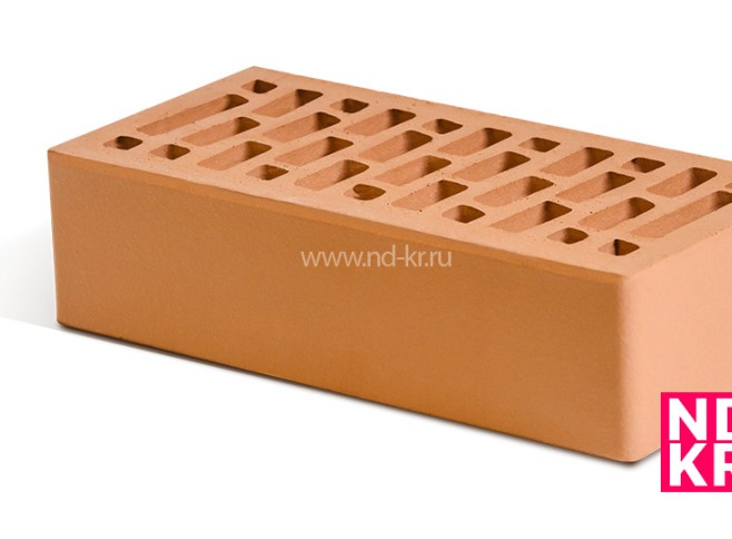 Кирпич керамический облицовочный 1нф красный гладкий