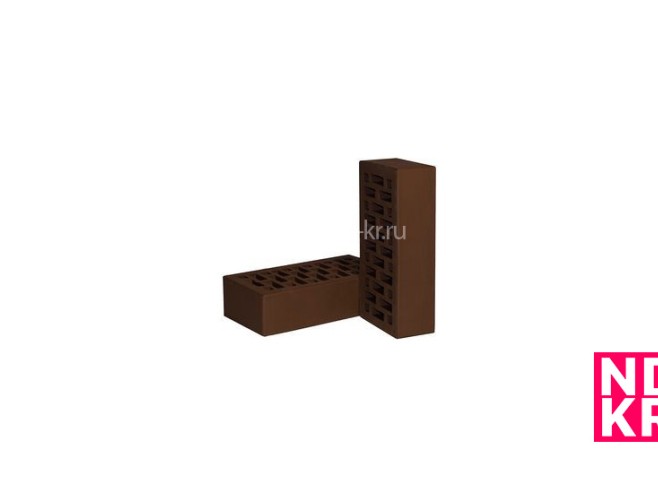 Кирпич лицевой Новомосковский завод керамических материалов - КОРИЧНЕВЫЙ 1 НФ Новомосковский