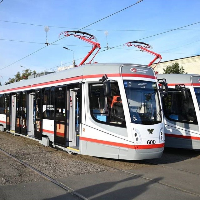 Еще 10 трехсекционных трамваев направят в Краснодар в 2026 году