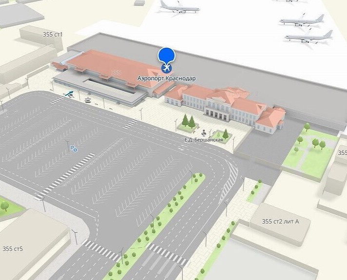Появилась 3D-модель поэтажной карты терминалов аэропорта Краснодар